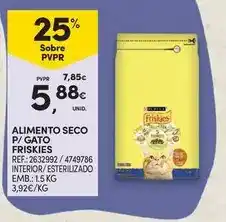 Continente Friskies - alimento seco p/ gato promoção