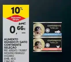 Continente Continente - alimento humido p/ gato promoção