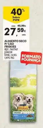 Continente Friskies - alimento seco p/ cáo friscifs refl' 474747 promoção