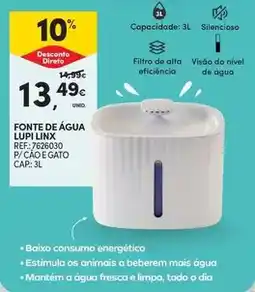 Continente Dia - fonte de água lupi promoção