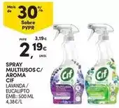 Continente Cif - spray multiusos c/ aroma promoção