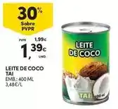 Continente Leite de coco promoção