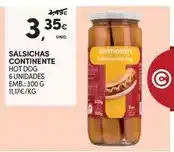 Continente Continente - salsichas promoção