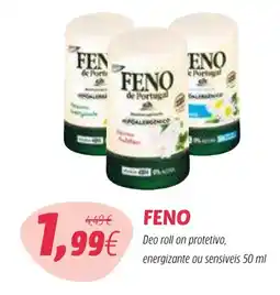 Coviran FENO Deo roll on protetivo, energizante ou sensiveis promoção