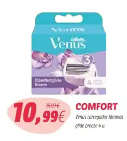 Coviran COMFORT Venus carregador lâminas glide breeze promoção