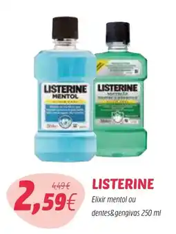 Coviran LISTERINE Elixir mentol ou dentes&gengivas promoção
