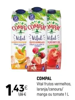 Coviran COMPAL Vital frutos vermelhos, promoção