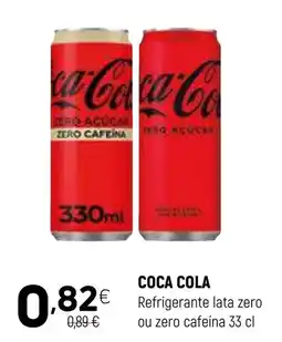 Coviran COCA COLA Refrigerante lata zero ou zero cafeína promoção