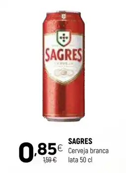 Coviran SAGRES Cerveja branca lata promoção