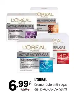 Coviran L'OREAL Creme rosto anti-rugas dia promoção