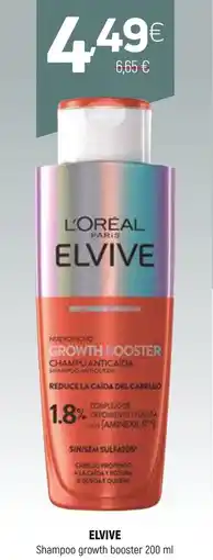Coviran ELVIVE Shampoo growth booster promoção