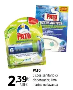 Coviran PATO Discos sanitário c/ dispensador, lima, marine ou lavanda promoção