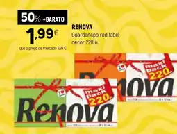 Coviran RENOVA Guardanapo red label decor 220 u. promoção