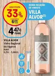 Intermarché Villa alvor - vinho regional do algarve rosé promoção