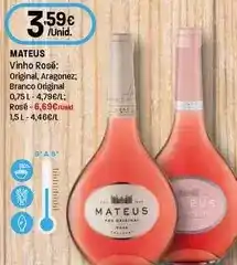 Intermarché Mateus - vinho rose promoção