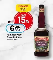 Intermarché Perrault dabot - creme de cassis promoção