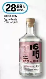 Intermarché Pisco 1615 - aguardente promoção