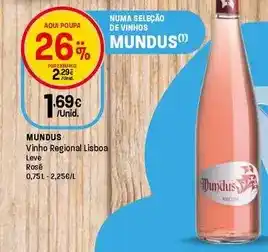 Intermarché Mundus - vinho regional lisboa promoção