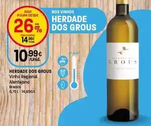 Intermarché Herdade dos grous - vinho regional alentejano promoção