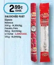 Intermarché Elpozo - salsichão fuet promoção