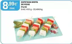 Intermarché Porsi - espetada mista de peixe promoção