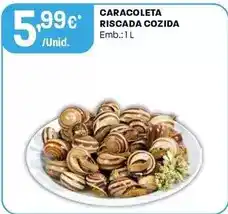 Caracoleta riscada cozida
