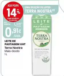 Intermarché Terra nostra - leite de pastagem uht promoção