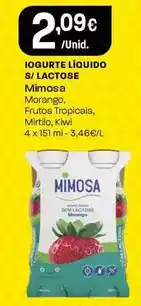 Intermarché Mimosa - iogurte liquido s/ lactose promoção