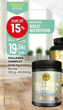 Intermarché Gold nutrition - collagen complex promoção