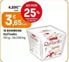 Intermarché Raffaello - 15 bombons promoção