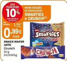 Intermarché Crunch - snack wafer leite promoção