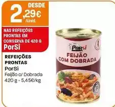 Intermarché Porsi - refeições prontas promoção