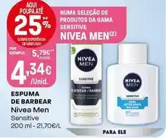 Intermarché Nivea men - espuma de barbear promoção