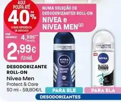 Intermarché Nivea men - desodorizante roll-on promoção