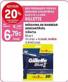 Intermarché Gillette - maquina de barbear descartavel promoção