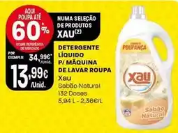 Intermarché Xau - detergente líquido p/ maquina de lavar roupa promoção