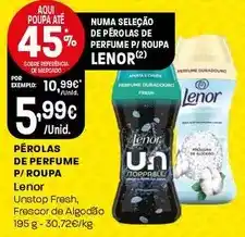Intermarché Lenor - perolas de perfume p/roupa promoção