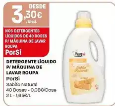 Intermarché Porsi - detergente líquido p/máquina de lavar roupa promoção