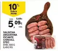 Continente Bom dia Stec - salsicha argentina picante promoção