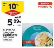 Continente Bom dia Continente - filetes de garoupa promoção