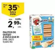 Continente Bom dia A vaca que ri - palitos de queijo promoção