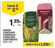 Continente Bom dia Continente - arroz carolino caravela/carolino promoção