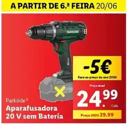 Lidl A+ - aparafusadora 20 v sem bateria promoção