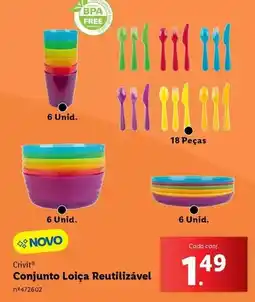 Lidl Crivit - conjunto loiça reutilizável promoção