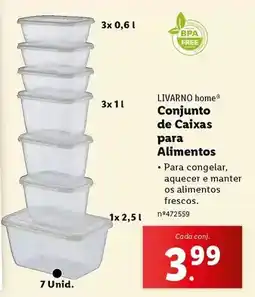 Lidl Conjunto de caixas para alimentos promoção
