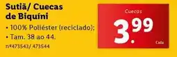 Lidl Sutiã/cuecas de biquiní promoção