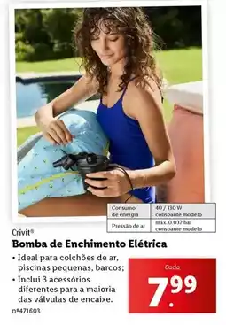 Lidl Crivit - bomba de enchimento eléctrica promoção