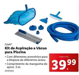 Lidl Crivit - kit de aspiração a vácuo para piscina promoção