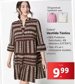 Lidl Esmara - vestido tunica promoção