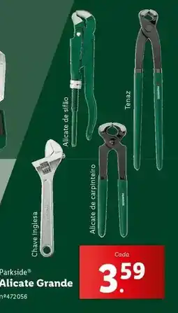 Lidl Parkside - alicate grande promoção